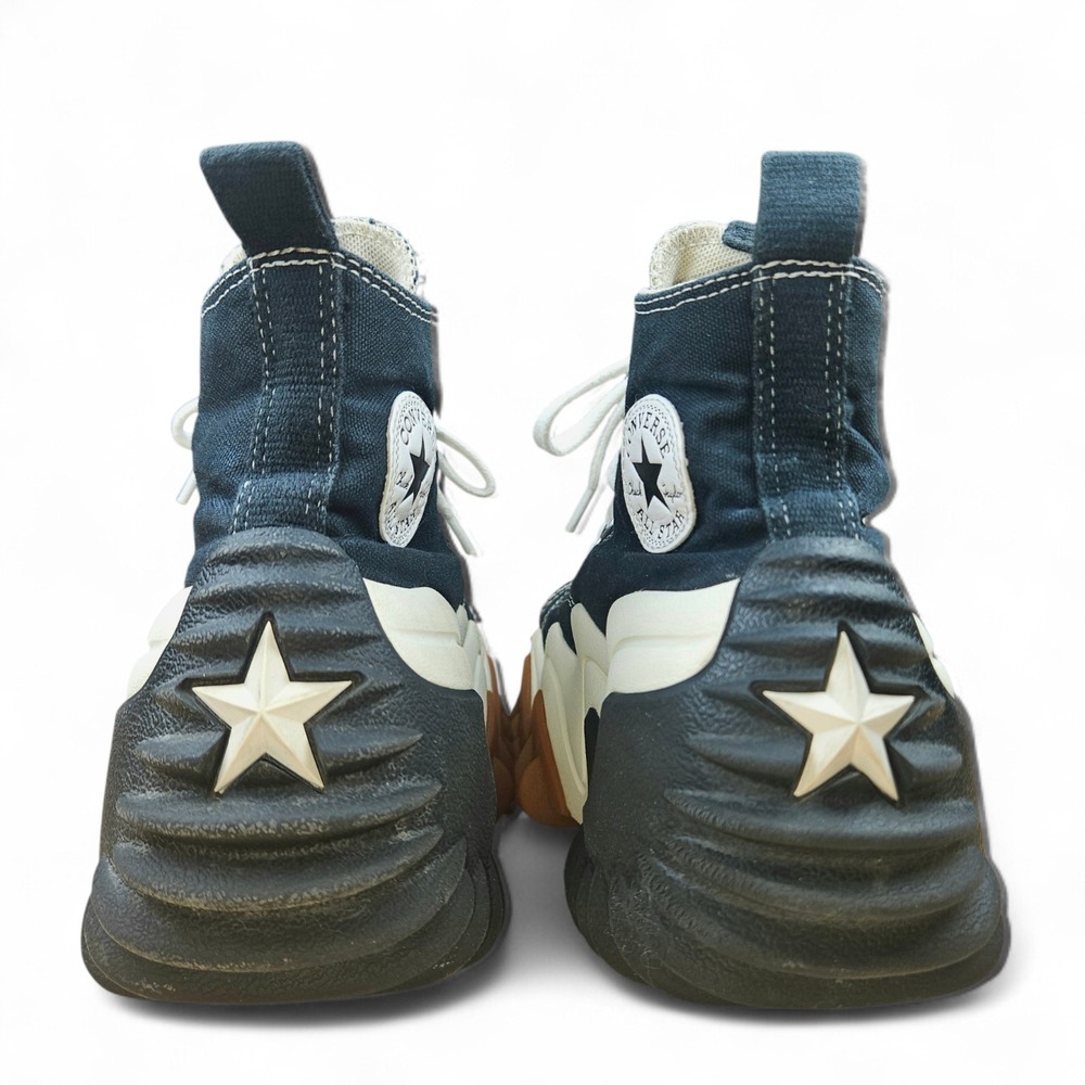 Converse Run Star Motion Platform Sneakers Women 5.5 Black High Top Gum Sole - Picture 2 of 13